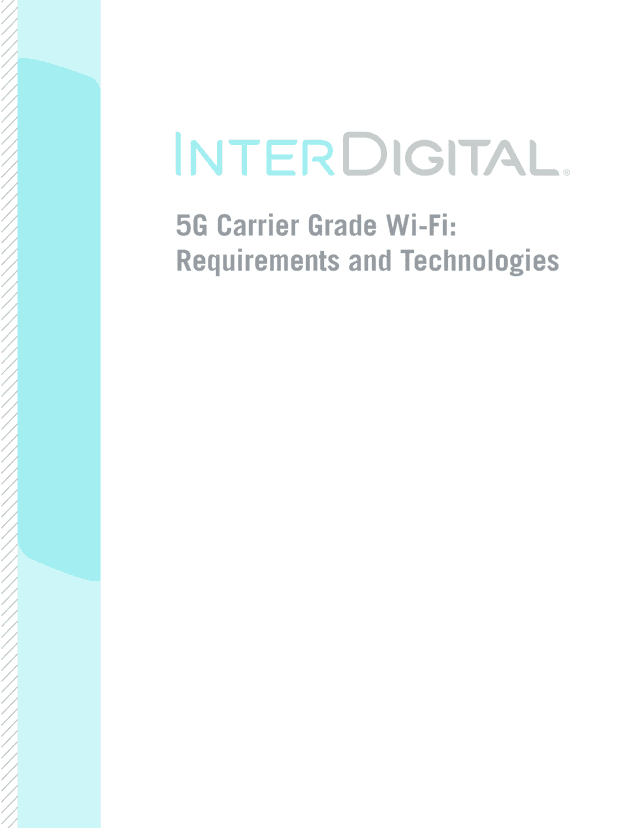 Thumbnail for the Research Paper titled 5G Carrier Grade Wi-Fi: Requirements and Technologies